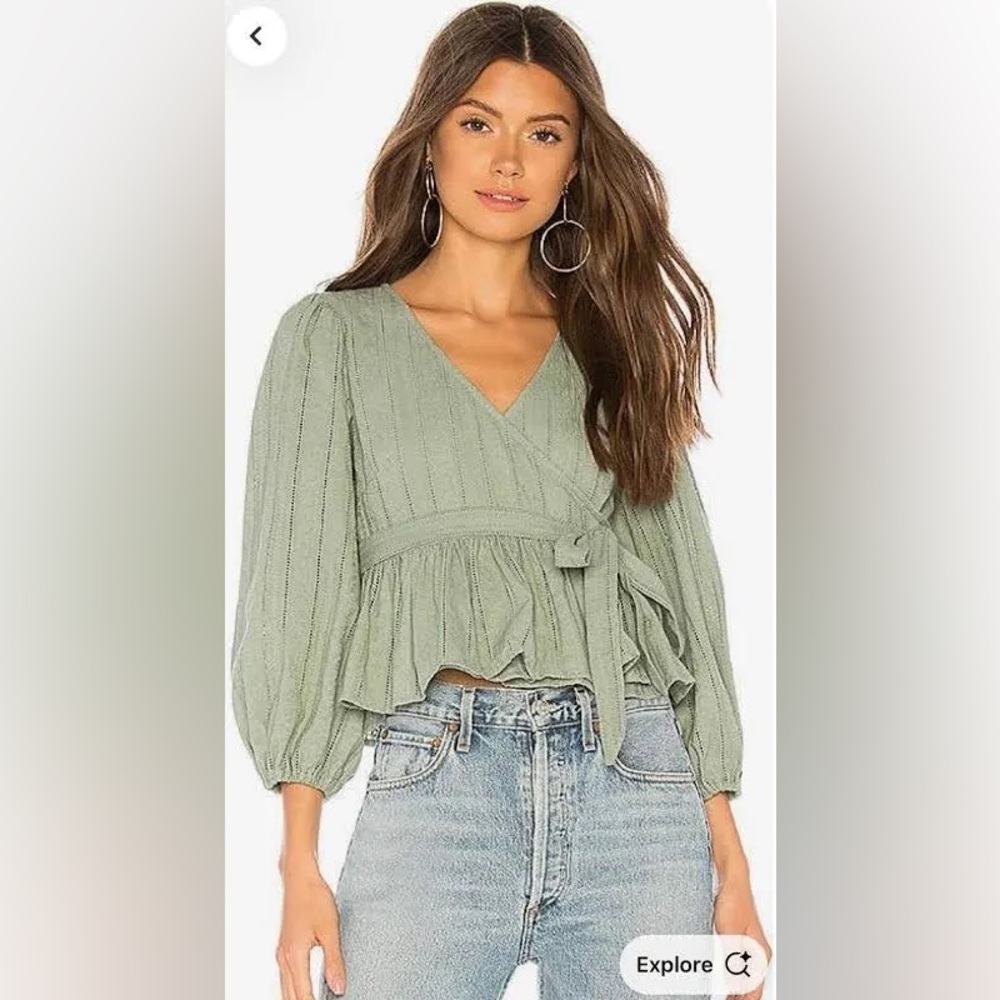 Tularose Balloon Sleeve Candace Top
